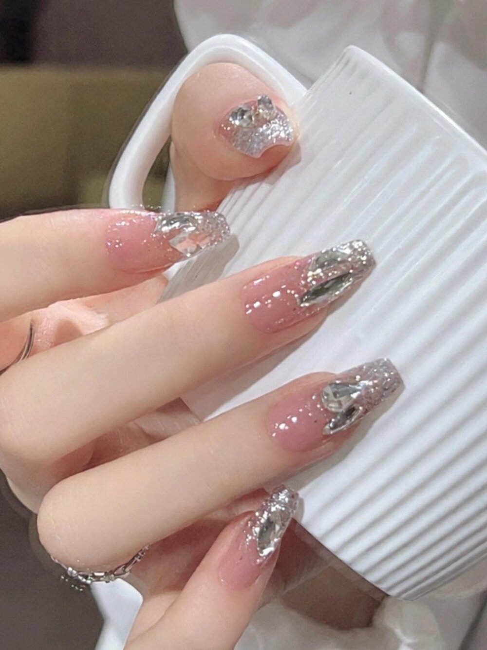 Customizable handmade press-on nails reusable
